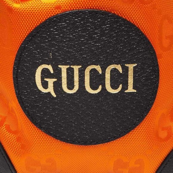 Gucci Orange GG Nylon Off The Grid Backpack Bag - Picture 7 of 10
